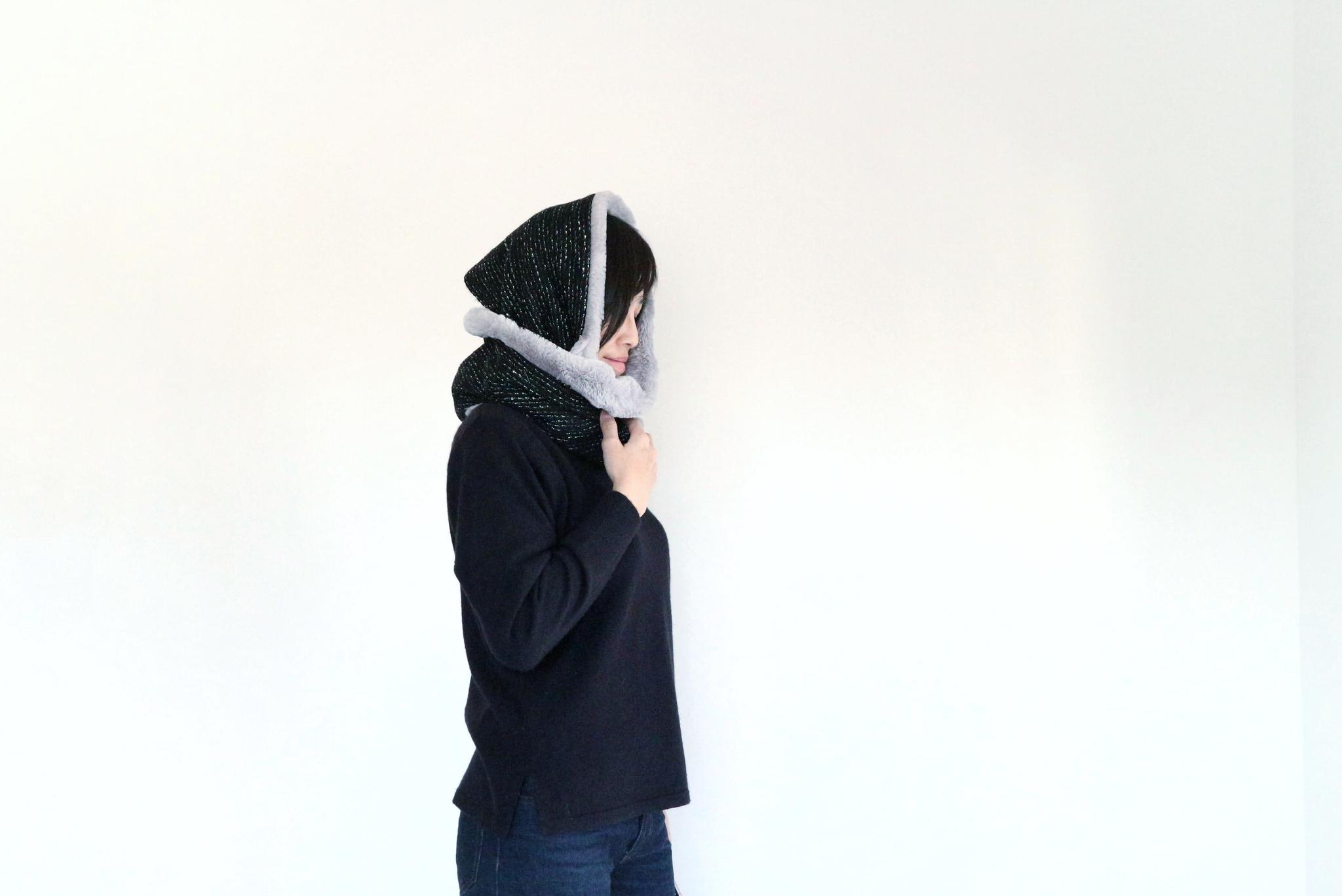 ひとさじの彩り　スヌード　ネイビー×ピンク | 11枚目